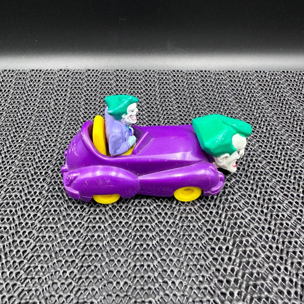 Vintage 1993 DC Comics Joker Jokermobile Toy Car Batman Animated Series Purple